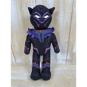 Black Panther Wakanda Plush Sculptured Costume Embroidered Marvel Disney 12"
